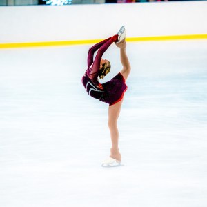 a person that is standing in the snow