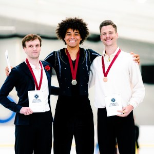 a person standing posing for the camera