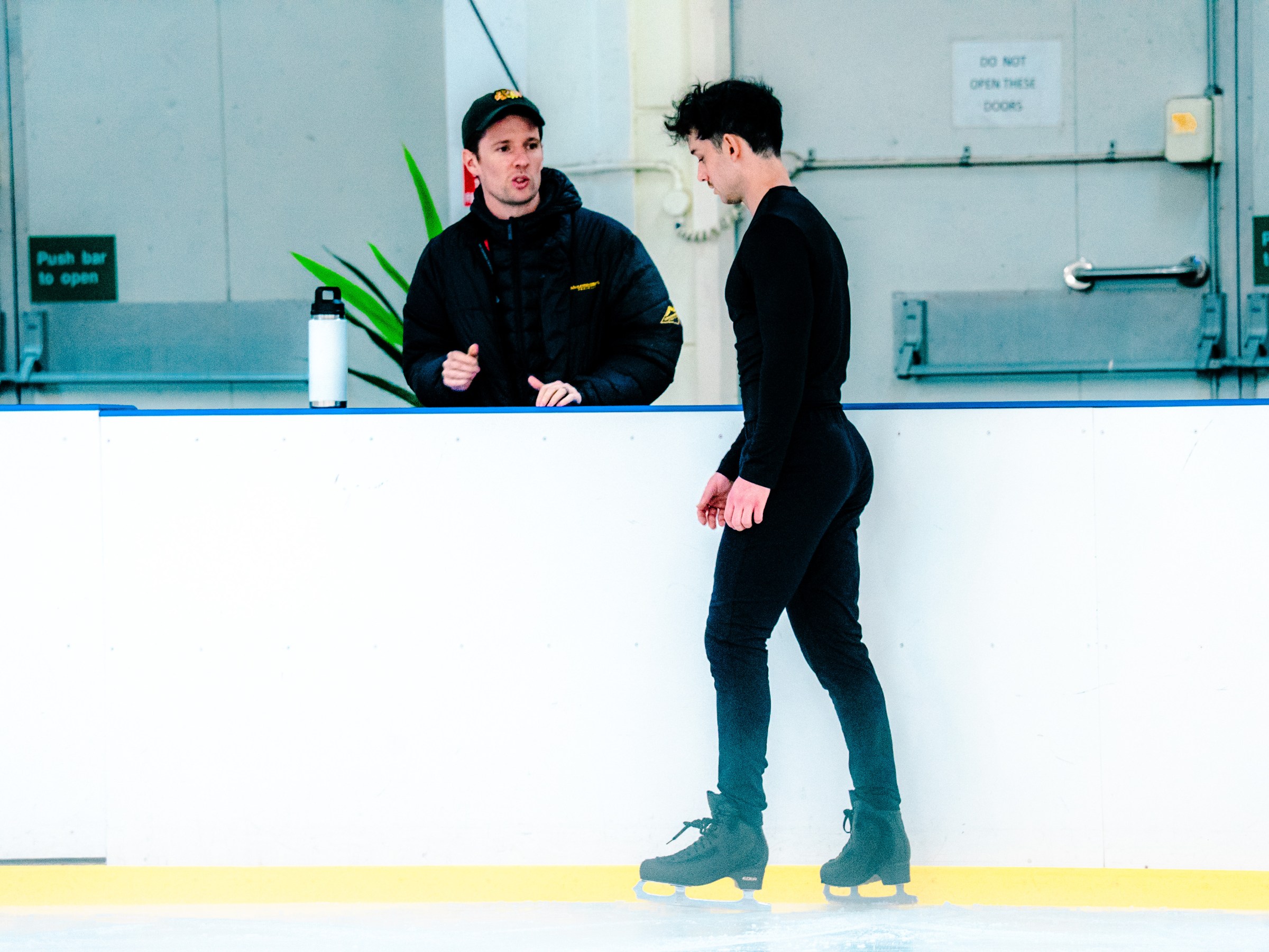 a person that is standing in the snow