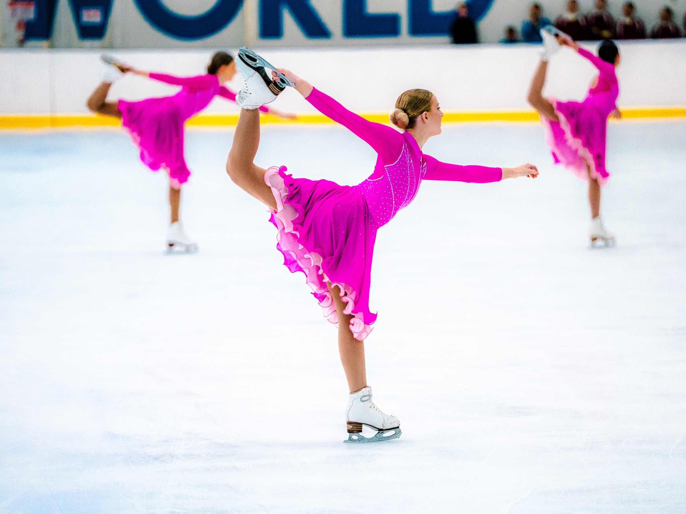 a person flying through the air while riding skis
