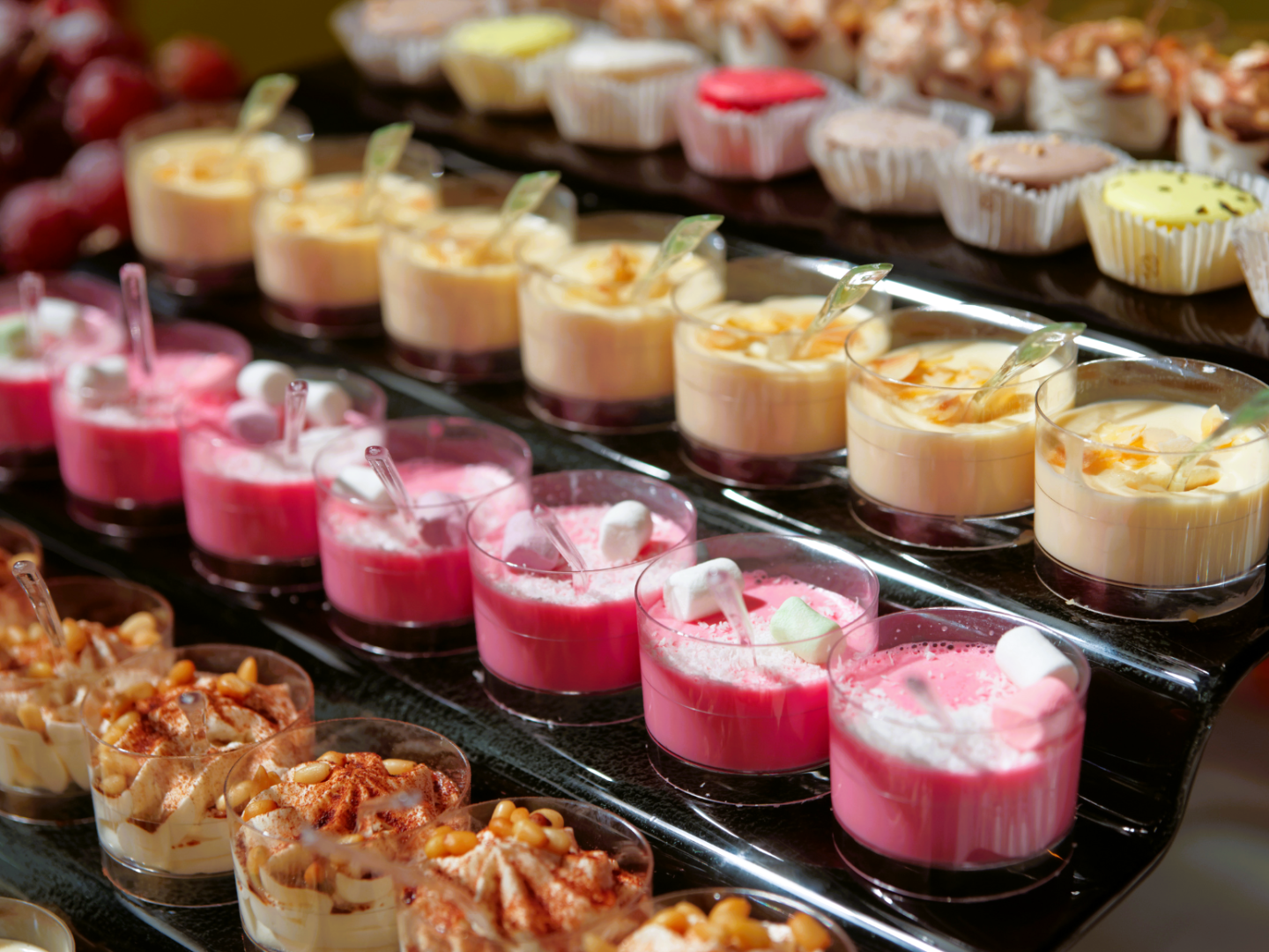 a table full of food