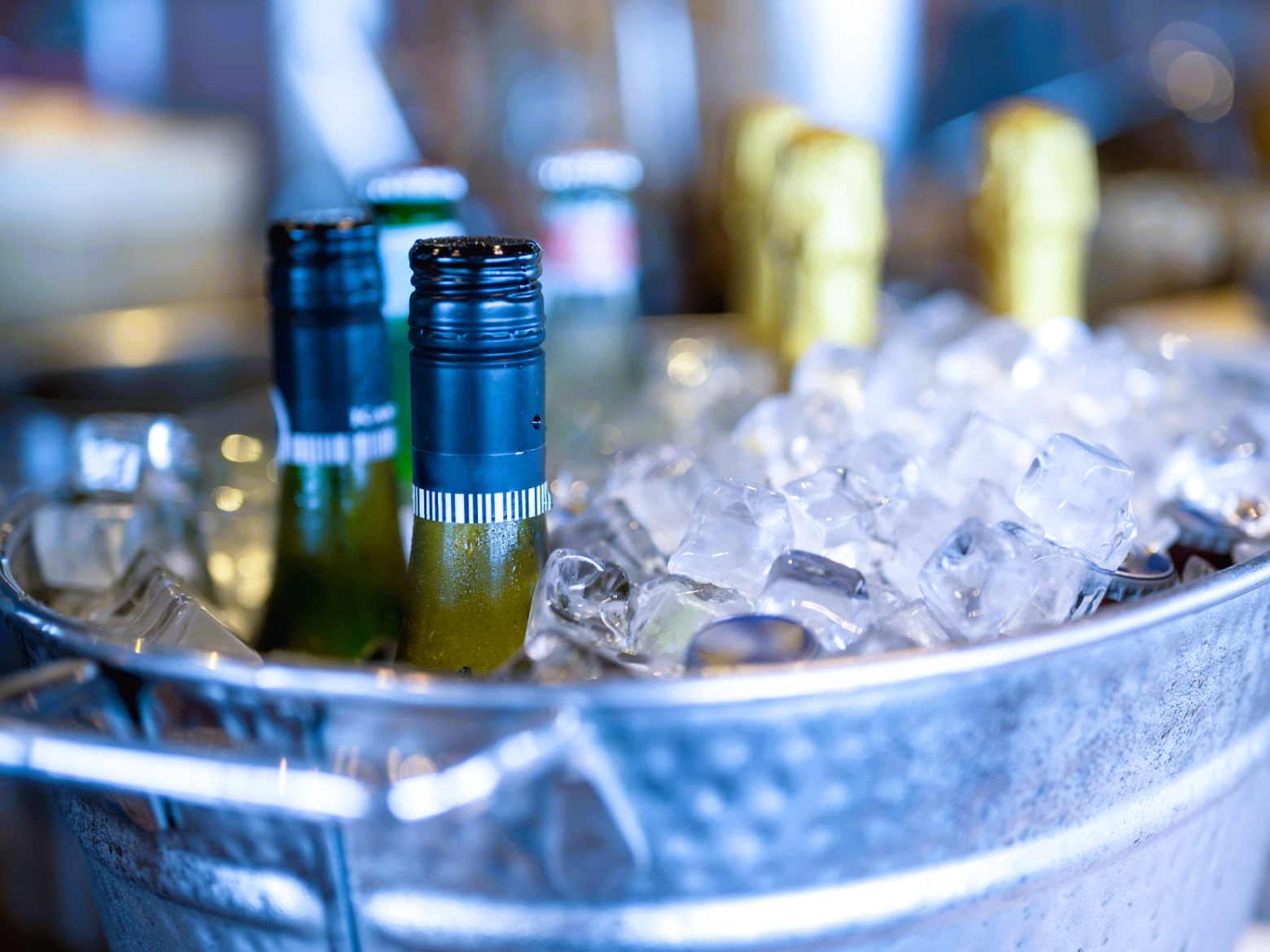a close up of a glass cup on a counter